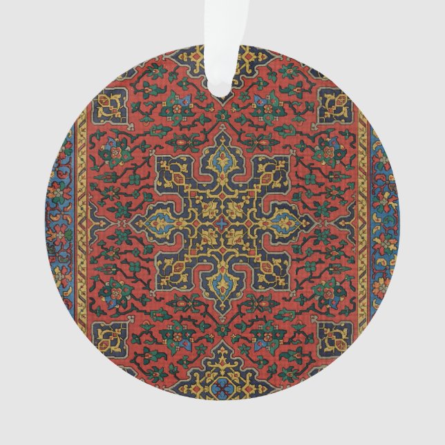 Tapis Perse Tapis Rouge Bleu classique (devant)