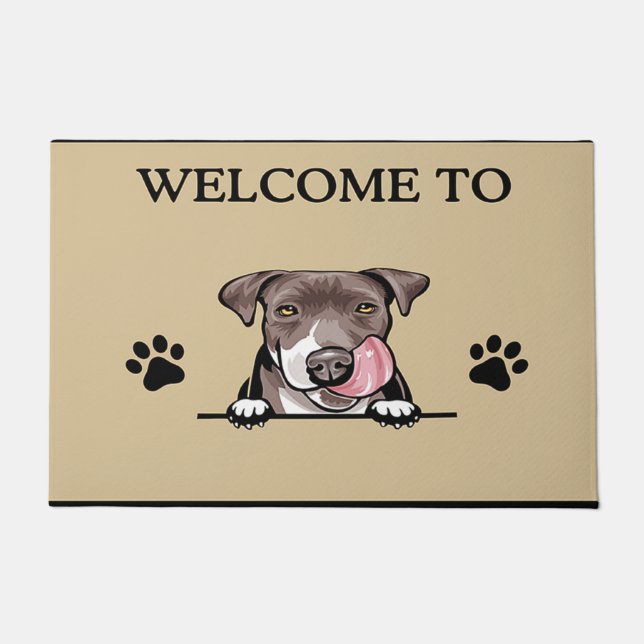 Tapis personnalisé personnalisé pour cadeau Amoure (Devant)