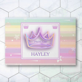 Tapis personnalisé Princess Crown