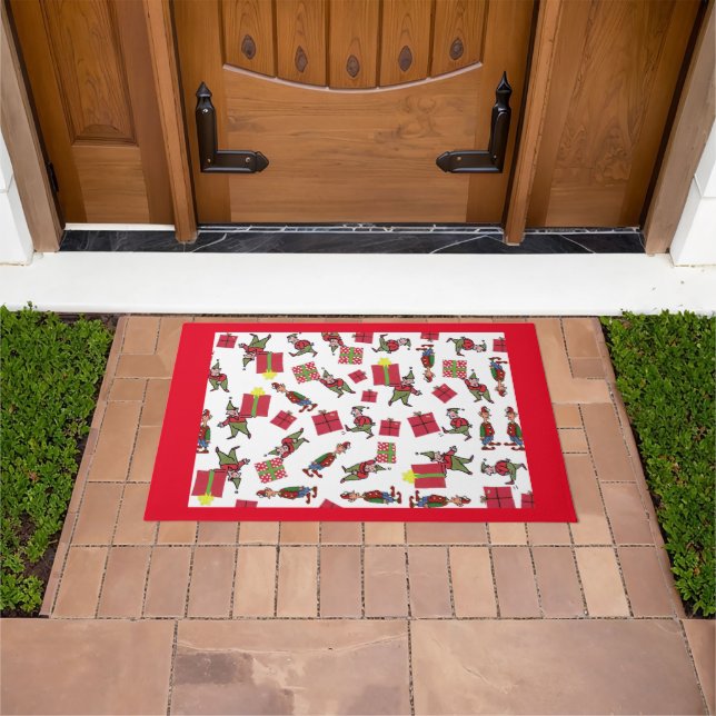 Tapis rouge père Noël Christmas Elves (De plein air)