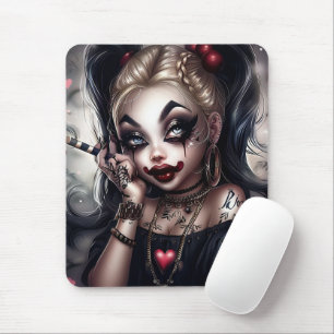 Tapis Sourie Frau mit Clown-Make-up 10 Mousepad