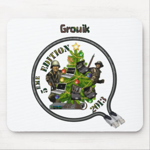 Tapis souris Lan de Noël Grouik