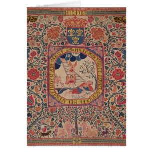 Tapis tricoté à la main dépeignant le rêve de