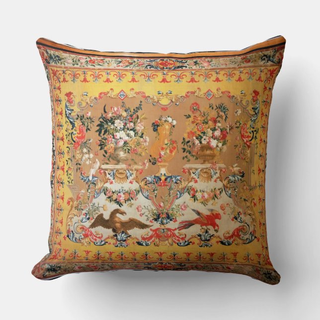 Tapisserie, 1720s (Gewebe) Kissen (Vorderseite)