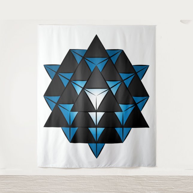 Tapisserie 3D 64 Tetrahedron Grid Series V2 (Devant)