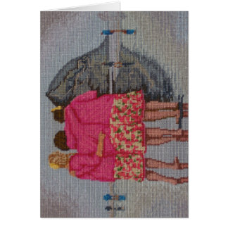 Tapisserie à l'aiguille de cousins