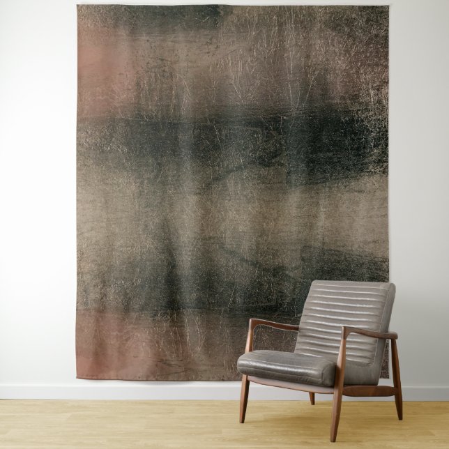 Tapisserie Abstraite de Grunge d'or rose (En situation)