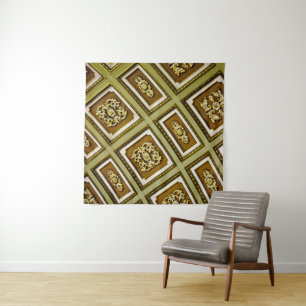 Tapisserie architecturale Brown et verte