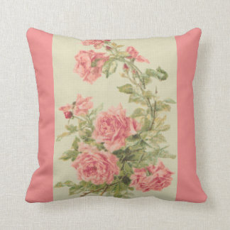 Tapisserie-Art-Rosa-Rosen Kissen