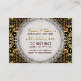 Tapisserie biologique Earthy Gold Carte de visite