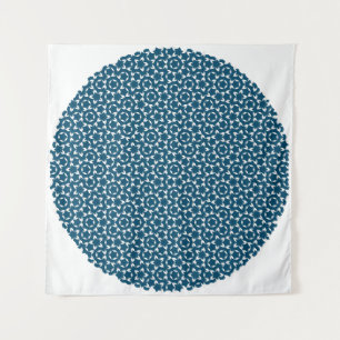 Tapisserie Bleu Bleu Motif Pénrose Mg0.5