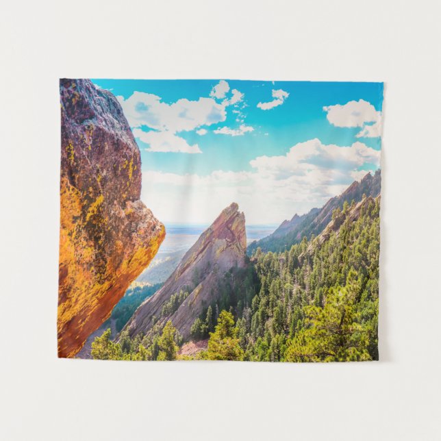 Tapisserie Boulders Colorado Wandteppich (Vorderseite (Horizontal))