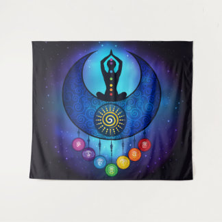 Tapisserie Chakra Moon & Sun Woman - 59bl