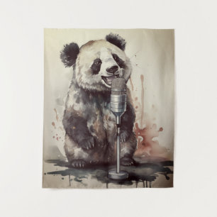 Tapisserie Chantante de la Custom Panda Music Fact