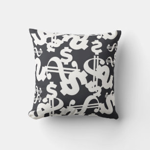 Tapisserie coussin motif Dollar Monnaie