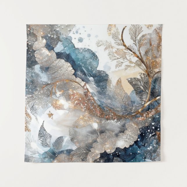 Tapisserie d'art de l'encre d'hiver (Devant)