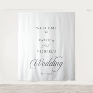 Tapisserie de bienvenue de mariage calligraphie ch