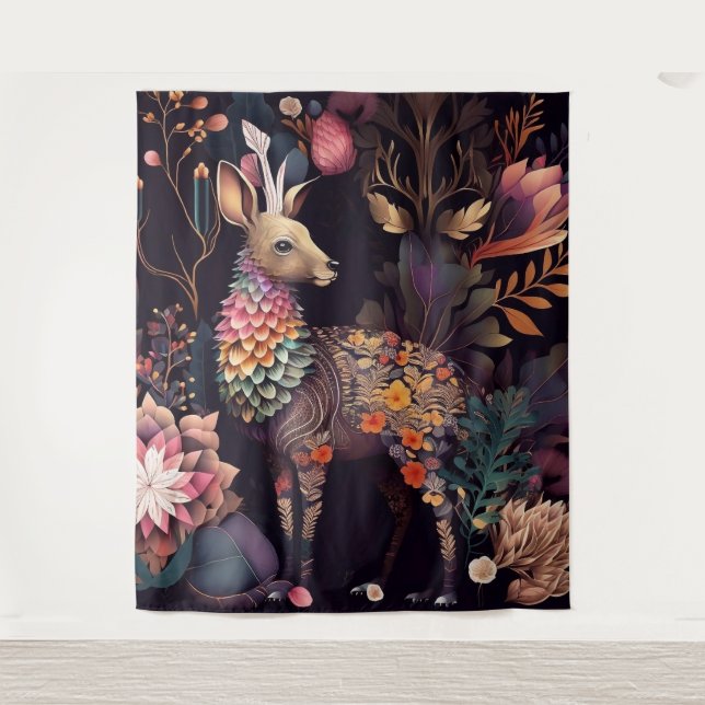 Tapisserie de cerfs stylée : Ajouter Charme T insp (Devant)
