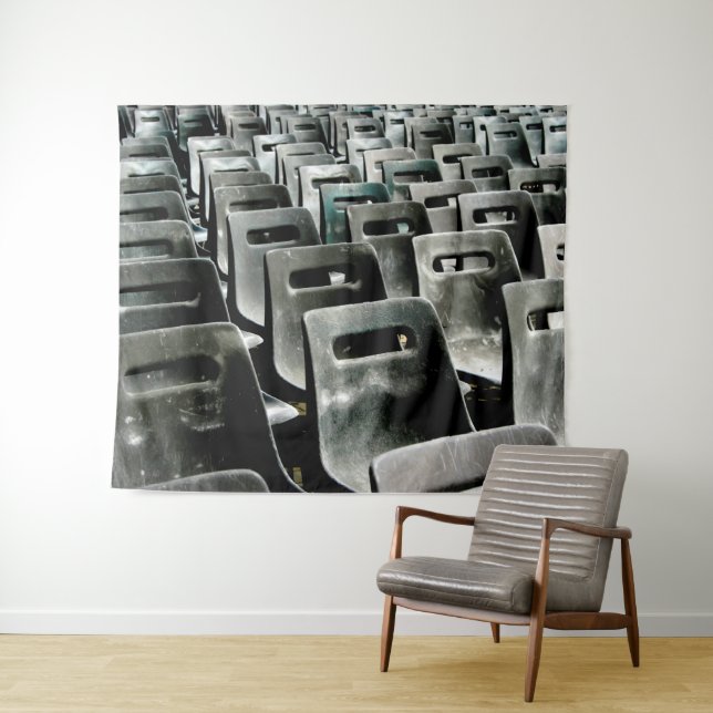 Tapisserie de chaises grises (En situation (horizontale))