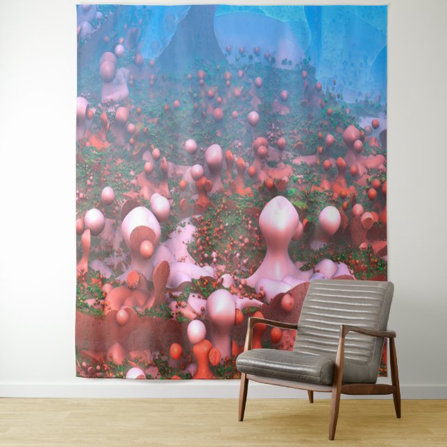 Tapisserie de champignons magiques (En situation)