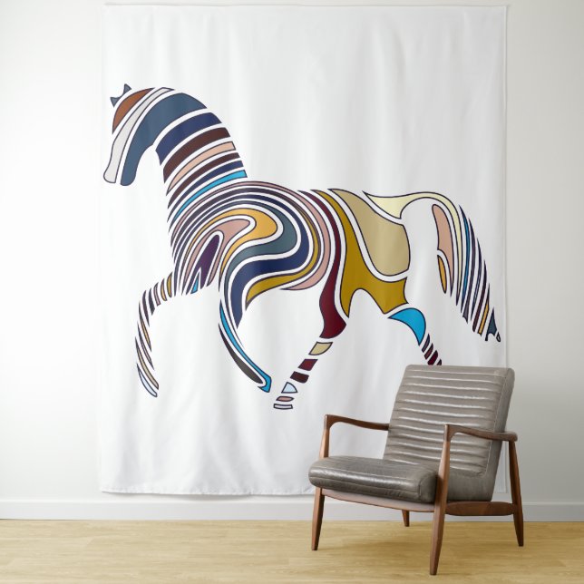 Tapisserie de cheval (En situation)