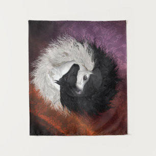 Tapisserie de chevaux de Yin Yang
