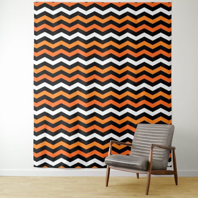 Tapisserie de Chevron Halloween (En situation)