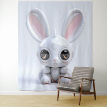 Tapisserie de chouette lapin oreilles