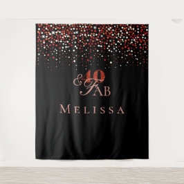 Tapisserie de confettis pour 40e anniversaire (40 