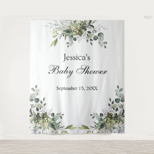 Tapisserie de fond de photo pour Baby Shower Eucal