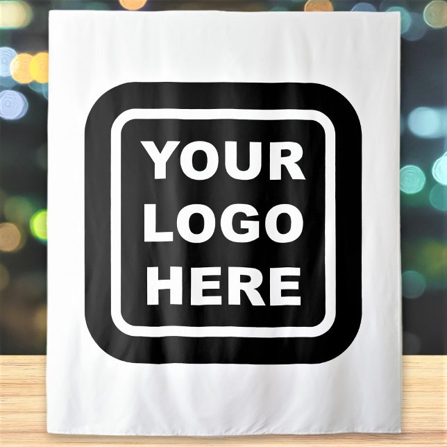 Tapisserie de fond personnalisée avec logo et coul (Créateur téléchargé)