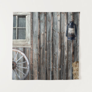 Tapisserie de grange de cow-boy occidental