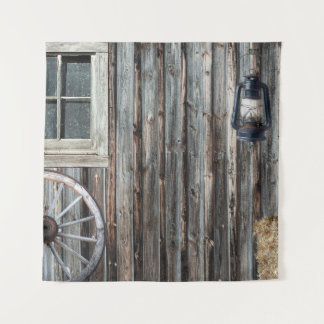 Tapisserie de grange de cow-boy occidental