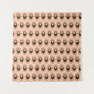 Tapisserie de Hérisson et de Fleurs