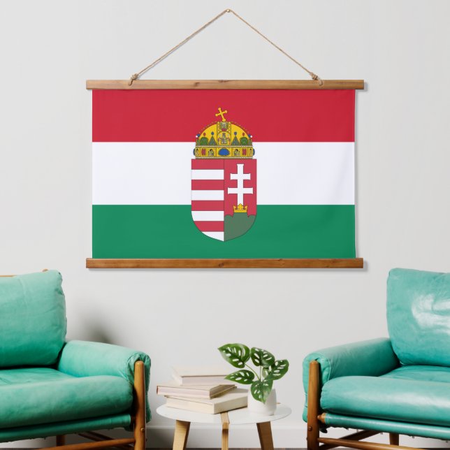 Tapisserie de Hongrie patriotique, encadré drapeau (Salon)
