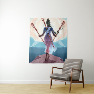 Tapisserie de la fantasy de l'art du Tarot du Troi