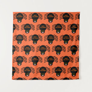 Tapisserie de l'Araignée Noire d'Halloween