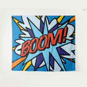 Tapisserie de l'explosion de l'art pop de la bande