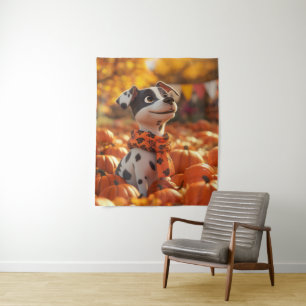 Tapisserie de marionnettes et de Citrouille