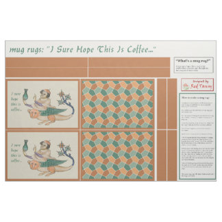 Tapisserie de mug en tissu pour alchimiste médiéva