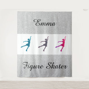 Tapisserie de patinage artistique pour fille perso