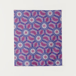 TAPISSERIE DE ROSE ROSE MODERNE EN Mandala COULEUR