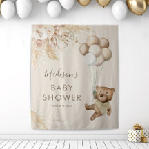 Tapisserie de salle de douche pour bébé Ourson Her