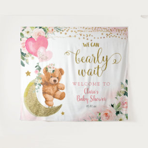 Tapisserie de signe de Baby Shower de ballon d'our