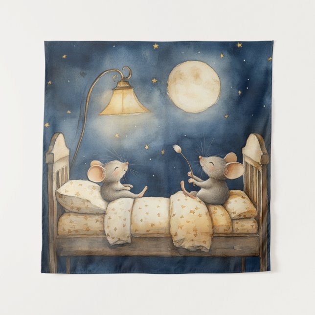 Tapisserie de souris au coucher (Devant)