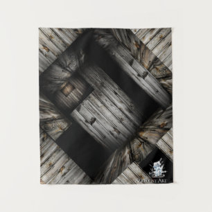 Tapisserie de structure cool en bois
