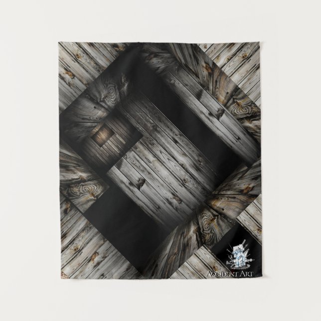 Tapisserie de structure cool en bois (Devant)