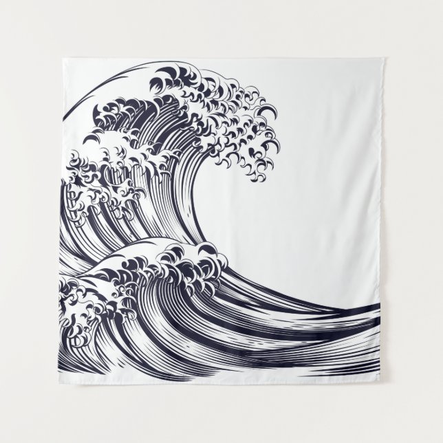Tapisserie de VAGUE de JAPONAIS (Devant)