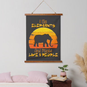 Tapisserie d'éléphant, Cadeau d'éléphant mignon, V