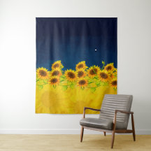 Tapisserie du drapeau tournesol d'Ukraine